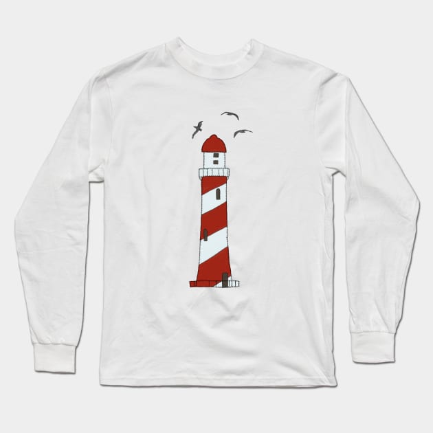 Leuchtturm Long Sleeve T-Shirt by Blumchen